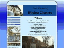 Tablet Screenshot of 21stcenturywindowcleaners.com